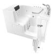 Gelcoat Premium Series 32 x 52 -Inch Walk-in Tub With Combination Air Spa and Whirlpool Systems - Right-Hand Drain With Faucet, 3252OD.109.CRW-PC