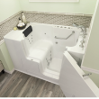Gelcoat Premium Series 32 x 52 -Inch Walk-in Tub With Combination Air Spa and Whirlpool Systems - Right-Hand Drain With Faucet, 3252OD.109.CRW-PC