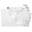 Gelcoat Premium Series 32 x 52 -Inch Walk-in Tub With Combination Air Spa and Whirlpool Systems - Right-Hand Drain With Faucet, 3252OD.109.CRW-PC
