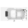Gelcoat Premium Series 32 x 52 -Inch Walk-in Tub With Combination Air Spa and Whirlpool Systems - Right-Hand Drain With Faucet, 3252OD.109.CRW-PC