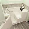 Gelcoat Premium Series 32 x 52 -Inch Walk-in Tub With Soaker System - Left-Hand Drain With Faucet, 3252OD.109.SLL-PC