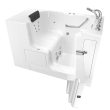 Gelcoat Premium Series 32 x 52 -Inch Walk-in Tub With Whirlpool System - Right-Hand Drain With Faucet, 3252OD.109.WRW-PC