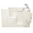 Gelcoat Value Series 32 x 52 -Inch Walk-in Tub With Soaker System - Right-Hand Drain With Faucet, 3252OD.709.SRL-PC