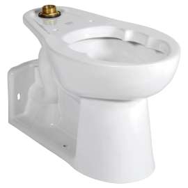 Priolo(R) 1.1 - 1.6 gpf (4.2 - 6.0 Lpf) Chair Height Top Spud Back Outlet Elongated EverClean(R) Bowl With Bedpan Lugs, 3696001.020