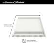 Townsend 38 x 38-Inch Single Threshold ADA Shower Base With Center Drain, 3838AM-FCOL.218