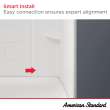 Princeton(R) PRO 60 x 32 x 60-inch Direct to Stud Subway Tile Bathtub Wall Set, 3962BWT60.020
