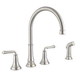 Delancey(R) 2-Handle Widespread Kitchen Faucet 1.5 gpm/5.7 L/min With Side Spray, 4279701.075