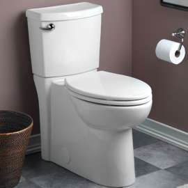 2989.101.020 Right-Height Elongated 1.28 GPF Toilet with Seat; 12-in Rough-In; and Concealed Trapway
