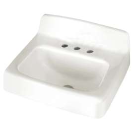 Regalyn(R) Cast Iron Wall-Hung Sink With 4-Inch Centerset, 4869004.020