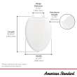 Traditional Slow-Close & Easy Lift-Off Elongated Toilet Seat, 5020A65G.020
