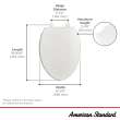 Transitional Slow-Close & Easy Lift-Off Elongated Toilet Seat, 5024A65G.020
