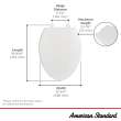 Telescoping Slow-Close Easy Lift-Off Elongated Toilet Seat, 5025A65G.020