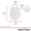 Cardiff Slow-Close Elongated Toilet Seat, 5257A65MT.021