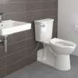 Commercial Heavy Duty Open Front Elongated Toilet Seat, 5901100.020