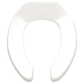 Commercial Heavy Duty Open Front Elongated Toilet Seat, 5901100.020