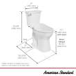 AquaWash(R) 2.0 SpaLet(R) Bidet Seat and Edgemere(R) Chair Height Elongated 1.28 gpf/4.8 Lpf Toilet Combo, 602AA002.020
