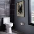 One-Piece 1.28GPF Elongated Right-Height Toliet with Seat in White