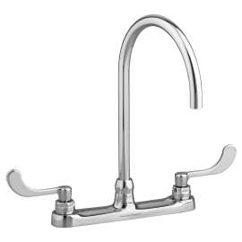 Monterrey(R) Top Mount Kitchen Faucet With Gooseneck Spout and Wrist Blade Handles 1.5 gpm/5.7 L/min Laminar Flow in Spout Base, 6409180.002