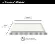 Townsend 64 x 34-Inch Single Threshold ADA Shower Base With Linear Drain, 6434AM-FCOL.218