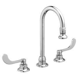 Monterrey(R) 8-Inch Widespread Gooseneck Faucet With Wrist Blade Handles 1.5 gpm/5.7 Lpm Rose Spray, 6540171.002