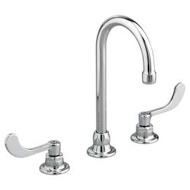 Monterrey(R) 8-Inch Widespread Gooseneck Faucet With Wrist Blade Handles 1.5 gpm/5.7 Lpm With 3rd Water Inlet, 6540173.002
