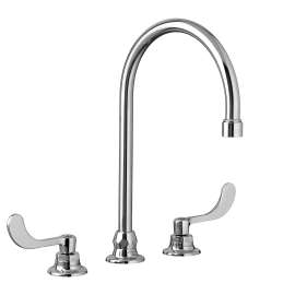 Monterrey(R) 8-Inch Widespread 8-inch Reach Gooseneck Faucet with Wrist Blade Handles 0.5 gpm/1.9 Lpm, 6540177.002