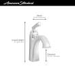Edgemere(R) Single Hole Single-Handle Bathroom Faucet 1.2 gpm/4.5 L/min With Lever Handle, 7018101.243