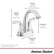 Delancey(R) 4-Inch Centerset 2-Handle Bathroom Faucet 1.2gpm/4.5 L/min With Lever Handles, 7052207.013