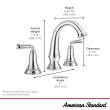 Delancey(R) 8-Inch Widespread 2-Handle Bathroom Faucet 1.2 gpm/4.5 L/min With Lever Handles, 7052807.013