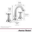 Delancey(R) 8-Inch Widespread 2-Handle Bathroom Faucet 1.2 gpm/4.5 L/min With Cross Handles, 7052827.002