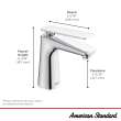 Aspirations Single-Handle Bathroom Faucet 1.2 gpm/4.5 L/min With Lever Handle, 7061101.295