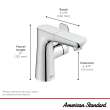 Aspirations Single-Handle Pull-Out Bathroom Faucet 1.2 gpm/4.5 L/min With Lever Handle, 7061121.002