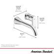 Aspirations Single Handle Wall-Mount Faucet 1.2 gpm/4.5 L/min With Lever Handle, 7061461.243