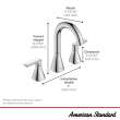 Aspirations 8-Inch Widespread 2-Handle Bathroom Faucet 1.2 gpm/4.5 L/min With Lever Handles, 7061801.295