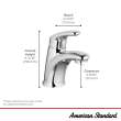 Colony(R) PRO Single Hole Single-Handle Bathroom Faucet 1.2 gpm/4.5 L/min With Lever Handle, 7075100.243