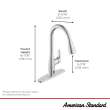 Colony(R) PRO Touchless Single-Handle Pull-Down Dual Spray Kitchen Faucet 1.5 gpm/5.7 L/min, 7077380.002