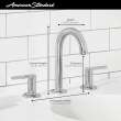 Studio(R) S 8-Inch Widespread 2-Handle Bathroom Faucet 1.2 gpm/4.5 L/min With Lever Handles, 7105801.295
