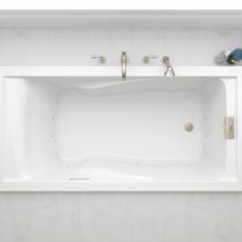 Evolution(R) 72 x 36-Inch Deep Soak(R) Drop-In Bathtub With EverClean(R) Air Bath System, 7236068C.020