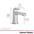 Townsend(R) Single Hole Single-Handle Bathroom Faucet 1.2 gpm/4.5 L/min With Lever Handle, 7353101.243