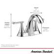 Chatfield(R) 4-Inch Centerset 2-Handle Bathroom Faucet 1.2 gpm/4.5 L/min With Lever Handles, 7413201.002