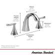 Chatfield(R) 8-Inch Widespread 2-Handle Bathroom Faucet 1.2 gpm/4.5 L/min With Lever Handles, 7413801.278