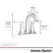 Belmeade Two-Handle 4-Inch Centerset Bathroom Faucet, 7426201.002