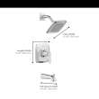Belmeade Tub and Shower Trim Kit with Valve, 7426508.243