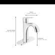 Corsham Single Hole Single-Handle Bathroom Faucet 1.2 gpm/4.5 L/min with Lever Handle, 7428101.295