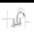 Corsham 4-Inch Centerset Two-Handle Bathroom Faucet 1.2 gpm/4.5 L/min with Lever Handle, 7428201.295