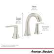 Corsham 8-Inch Widespread 2-Handle Bathroom Faucet 1.2 gpm/4.5 L/min with Lever Handle, 7428801.243