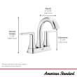Becklow Two-Handle 4-Inch Centerset Bathroom Faucet, 7429201.295