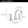 Glenmere 8-Inch Widespread 2-Handle Bathroom Faucet 1.2 gpm/4.5 L/min With Lever Handles, 7617807.295