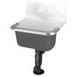 Akron(R) Wall-Hung Cast Iron Service Sink With Plain Back and Rim Guard, 7695000.020