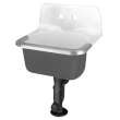 Akron(R) Wall-Hung Cast Iron Service Sink With Plain Back and Rim Guard, 7695000.020